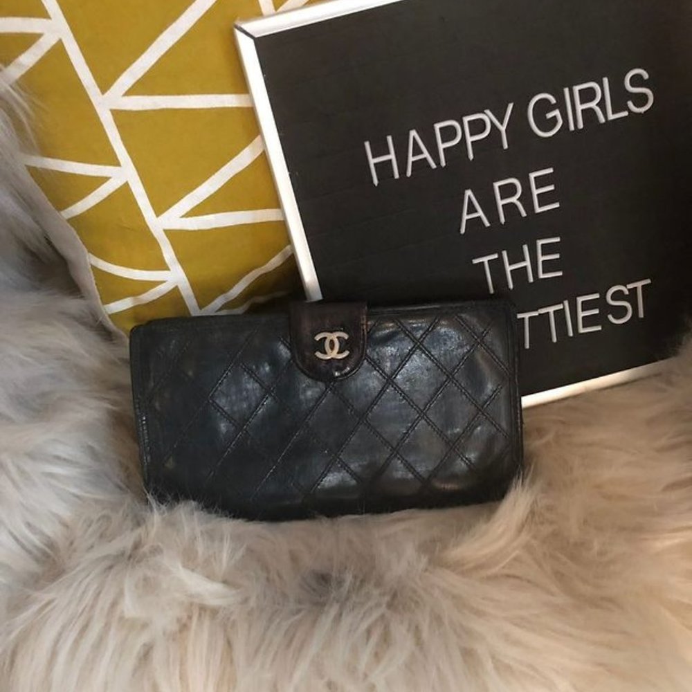 Chanel Diamond Stitch French Wallet